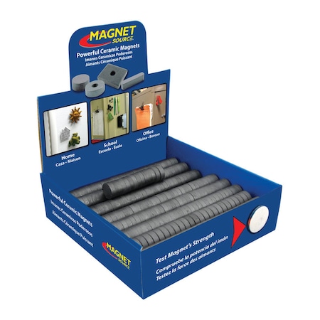 Master Magnetics Magnet Source .197 in. L X .75 Dia. in. W Black Disc Magnets 0.7 lb. pull 500 pc MDCD10CR75